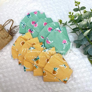Khẩu trang vải cotton Hàn lót vải xô muslin cho bé và người lớn/ Khẩu trang 3D / Khẩu trang thời trang