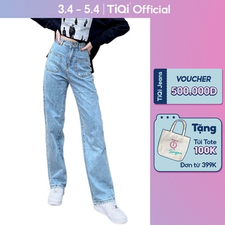 Quần Jean Ống Rộng Nữ TiQi Jeans Phong Cách Streetstyle B2-204