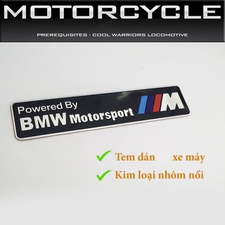 Tem dán xe Nhôm nổi CNC - BMW 02