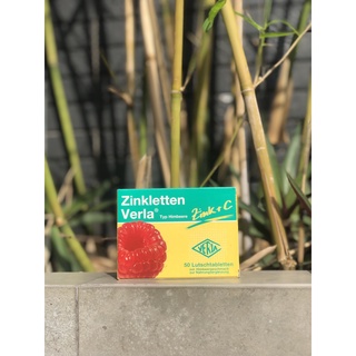 [ HÀNG ĐỨC ] Viên Ngậm Zinkletten Verla Himbeere Bổ Sung Kẽm + Vitamin C, 50 Viên