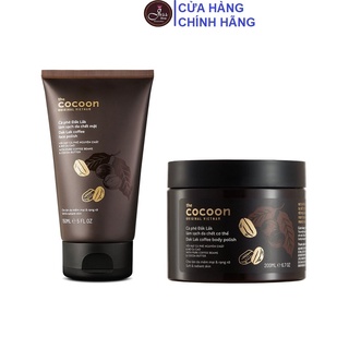 Bộ Tẩy Da Chết Cà Phê Cocoon Da Mặt 150ml + Cơ Thể 200ml