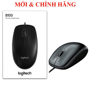 Chuột quang Logitech B100 (Thụy Sĩ) Hàng Hiệu Giá Rẻ