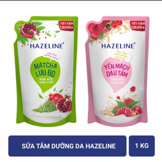 Sữa tắm dưỡng da Hazeline 1000g (Túi)