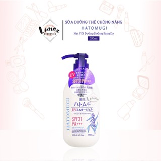 Sữa Dưỡng Thể Chống Nắng Hatomugi Hạt Ý Dĩ Dưỡng Dưỡng Sáng Da 250ml