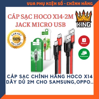 [ Dài 2m ] Cáp Sạc Hoco X14 Micro USB - Chiều Dài Lên Đến 2M - Cáp Android