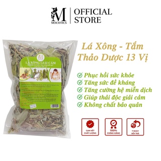 Lá xông giải cảm 13 vị thảo mộc Mocotics túi 100Gr, tăng cường hệ miễn dịch và phục hồi sức khỏe - Mua 5 Tặng 1