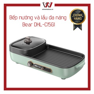 [Mã 154ELSALE2 giảm 7% đơn 300K] Bếp nướng và lẩu đa năng Bear DKL-C15G1