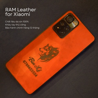 Tấm dán lưng điện thoại Xiaomi da bò vegtan - RAM Leather