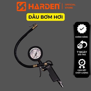 Đầu vòi bơm ô tô - xe máy - đồng hồ đo lốp xe HARDEN - Bảo Hành 2 năm