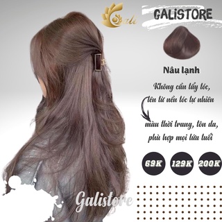 Thuốc nhuộm tóc màu nâu lạnh không cần tẩy kèm oxy trợ nhuộm dưỡng Galistore dễ dàng tự nhuộm tóc tại nhà