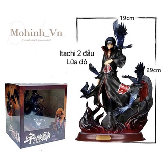 [RẺ NHẤT SHOPEE]Mô hình Naruto - Mô hình Uchiha Itachi Akatsuki có đế quạ màu tím xanh