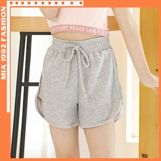 Quần đùi nữ MIA 1992 cao cấp - Quần short nữ trơn chất Umi da cá cao cấp thể thao basic năng động, thoải mái