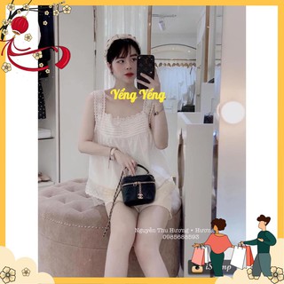 SNU282 - SET NỮ 2S BE VIỀN REN XẾP LI NGỰC QUẦN SOOC