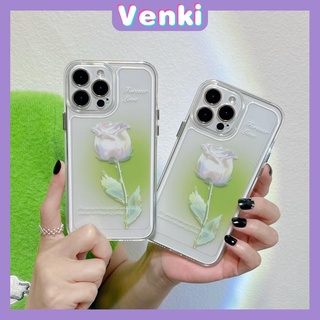 iPhone Case Luxury Silicone Soft Case Clear Case Shockproof Protection Camera White Rose Flower Compatible For iPhone 11 iPhone 13 Pro Max iPhone 12 Pro Max iPhone 7Plus iPhone xr