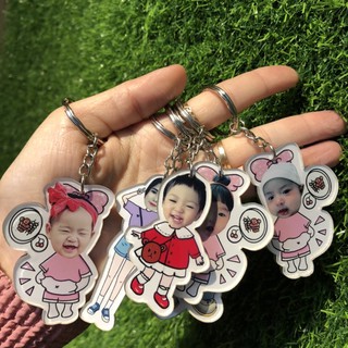 Móc khoá cắt ghép chibi theo yêu cầu