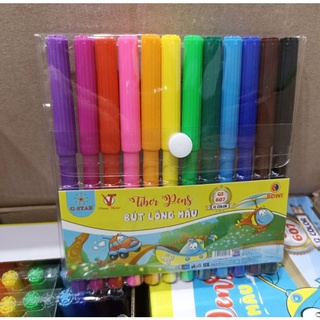 Bút dạ 12 màu cho bé tô vẽ sáng tạo