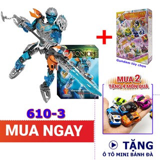 SD Gundam Tam Quốc New4all tùy chọn và đồ chơi lắp ráp Bionicle 610-3 tặng kèm quà tặng ngẫu nhiên