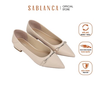 Giày búp bê mũi nhọn phối xích kim loại - Sablanca 5050BB0060