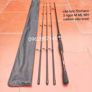 cần câu lure shimano 3 ngọn M-ML-MH siêu khỏe