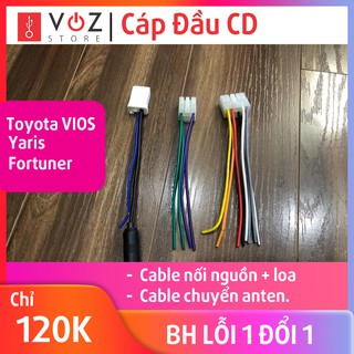 Bộ cáp cd Toyota VIOS, Yaris, Fortuner - cable lõi đồng chất lượng cao.