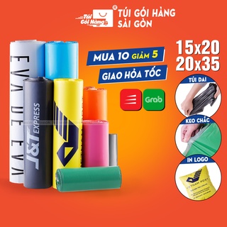 Túi Gói Hàng Niêm Phong 15x20 20x30 20x35 TUIGOIHANGVN cuộn 100 Cái Có Keo Dán Bảo Mật