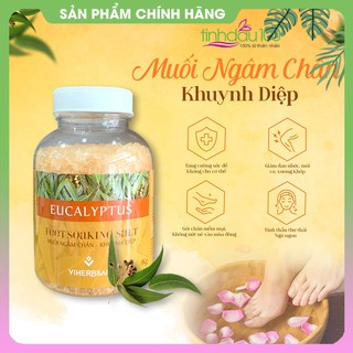 Muối ngâm chân khuynh diệp Viherbsal thải độc tố, giảm đau chân, nhức mỏi xương khớp, ngủ ngon hũ 1 kg Tinh Dầu 100 Shop