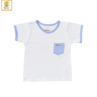 Áo Ngắn Tay Cổ Tròn Phối Túi Xinh Xắn Cho Bé Trai Bé Gái hiệu Babiboo BB86