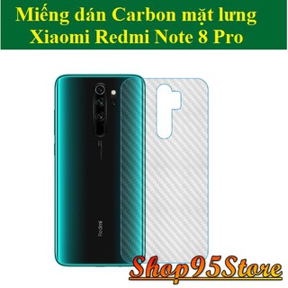 Miếng dán Carbon mặt lưng Xiaomi Note 8 pro