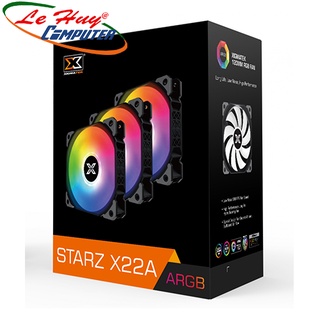 Fan Case Xigmatek STARZ - X22A ARGB (EN48403) - 3 PACK + CONTROLLER