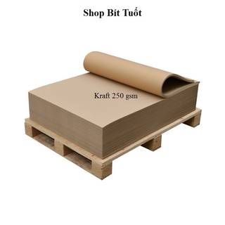 Giấy Kraft bìa màu cứng trắng rập cắt may làm thiệp handmade thiết kế ngành may khổ to 1 tờ shop BÍT TUỐT