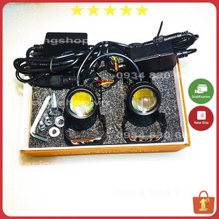 Đèn Trợ Sáng VNRACING Đèn Led Xe Máy MINI LEDVNRACING ️ 2 MẦU COST VÀNG PHA TRẮNG ️ GOM ÁNH SÁNG MẪU 2021 - 2 màu