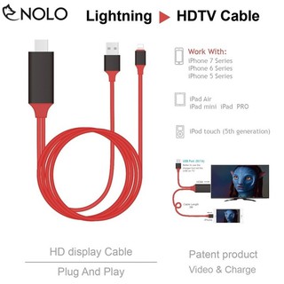 Bộ Cáp Chuyển MHL Lightning Iphone Ra Chui HDMI Tivi, Máy Chiếu HDTV Chuẩn Phân Giải 1080p