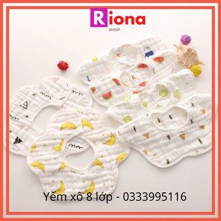 Yếm Xô 8 Lớp  FREESHIP  Cánh Hoa Tròn Xoay Cho Bé