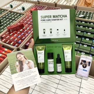 {XẢ KHO SỈ} Bộ Kit 4 Món Chăm Sóc Cải Thiện Làn Da Some By Mi Super Matcha Pore Care Starter Kit 4