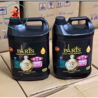 GIẢM 30% _ Nước giặt Pari hương hoa Pháp 5in1-can vuông 5 lít
