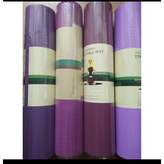0Thảm tập Yoga chống trượt Thảm tập Gym tại nhà chất liệu TPE 2 lớp chống trơn tuyệt đối