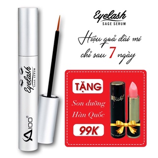 (Chính Hãng) Serum dưỡng mi dài Sage A100 Eyelash 7ml - Giúp mi chắc khỏe cong dài tự nhiên - Kích thích mọc mi nhanh