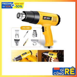 Máy khò màng co, Máy khò nhiệt cầm tay công suất 2000W &amp; phụ kiện
