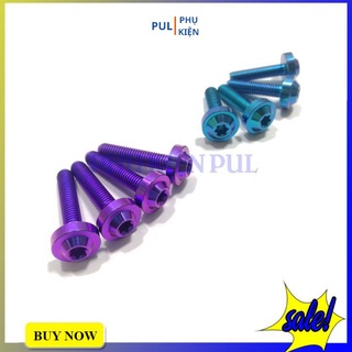 Ốc titan gr5 5li25 đầu dù trụ giá 1 con trang trí làm đẹp xe Exciter Winner Sirius...