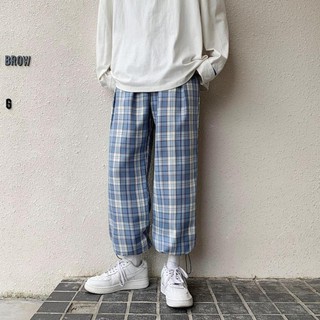 Quần kẻ caro baggy nam nữ  FANANO ống rộng unisex  QKRG029