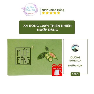 Xà Bông Mướp Đắng Thiên Nhiên Sinh Dược (100gr)- Xà Phòng Làm Giảm Mụn , Viêm Lỗ Chân Lông