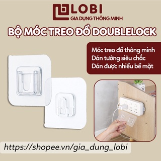Móc chữ U treo đồ dán tường giá đỡ treo tranh ảnh cục wifi ổ điện DoubleLock