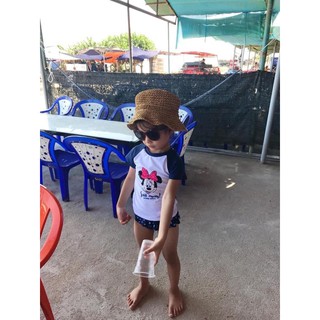 Đồ Bơi Bé Gái Minnie Tay Navy FOX