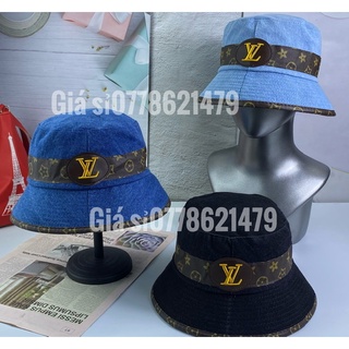 nón vành - mũ bucket viền da L - (V) sành điệu thời trang nữ