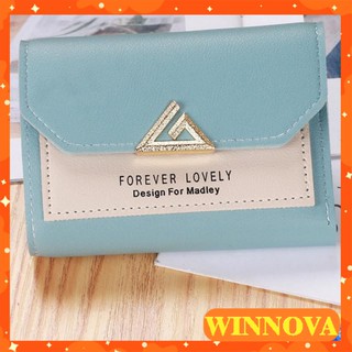 Ví nữ ngắn đẹp cầm tay mini nhỏ gọn bỏ túi nhiều ngăn dễ thương WINNOVA AV21