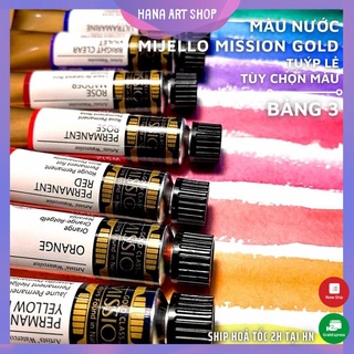 [B3]Màu nước MIJELLO Gold - Tuýp Lẻ Tùy Chọn Màu - 15ml