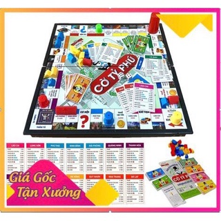 Cờ tỷ phú sato - bộ cờ tỷ phú việt nam thử thách làm giàu size 31x31cm - trò chơi gia đình dạy con tư duy làm giàu