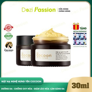 Mặt Nạ Cocoon Chiết Xuất Nghệ Hưng Yên Chống Lão Hóa, Mờ Thâm, Sáng Da - Cocoon Hung Yen Turmeric Face Mask 30ml/100ml