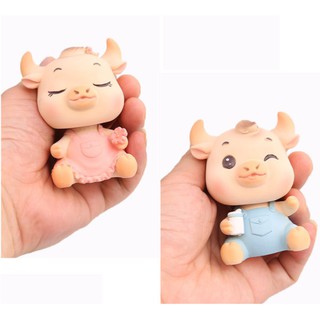 Trẻ trâu em bé nhựa composite 7,7cm
