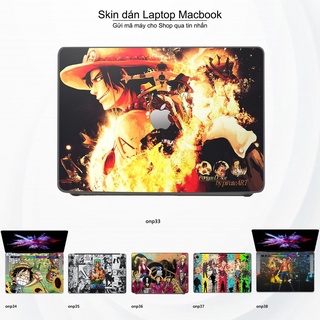 Skin dán Macbook mẫu One Piece (đã cắt sẵn, inbox mã máy cho shop)